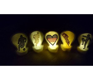 ITH Teelichthülle - Fußball Deutschland